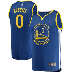 Camiseta D'Angelo Russell 0 Golden State Warriors Icon Edition Azul Hombre